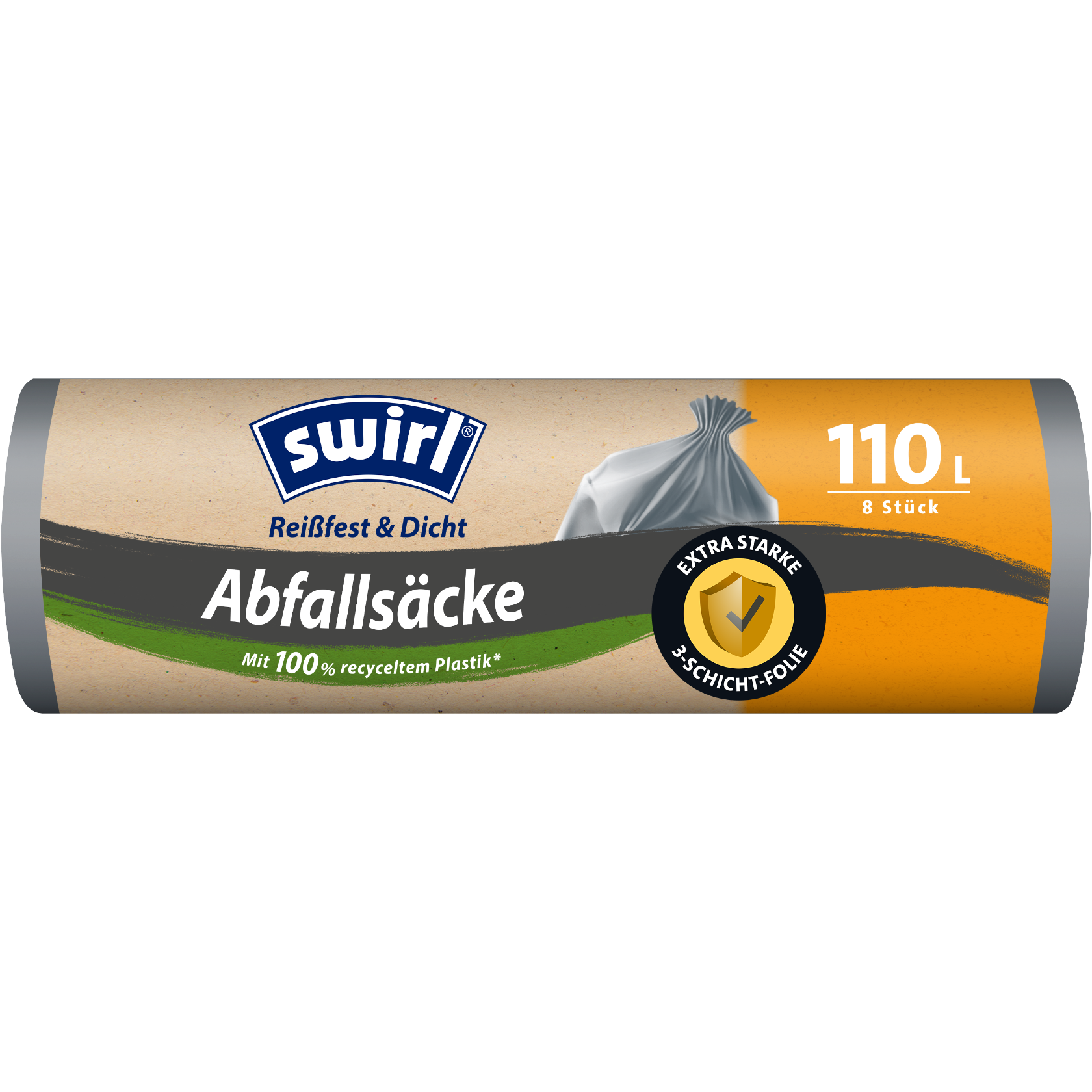 Swirl Abfallsäcke 110L Verpackung Vorderseite 