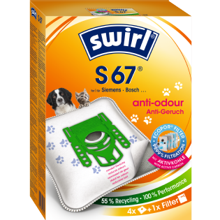 Swirl® EcoPor® Anti-Geruch Staubsaugerbeutel