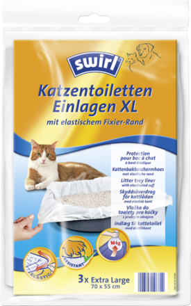 Katzentoiletten-Einlagen von Swirl® Katzentoiletten-Einlagen von Swirl®
